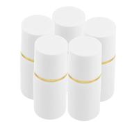 FESTFENDS 5pcs Refillable Lotion Containers with Nonwoven Sponge Head Portable Liquid Dispenser Bottles for Skincare Cosmetic Travel Efficient Controlled Application