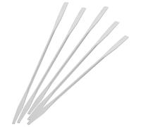 FESTFENDS 5pcs Stainless Steel Makeup Mixer Tool with Comfortable Grip for Mixing Foundation and Pigments, Cosmetic Plate Mixing Spatula for Makeup and Nail Art