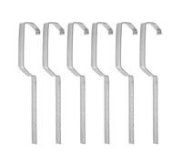FESTFENDS 6 Pcs Heavy Duty Rain Gutter Brackets Iron Metal Roof Gutter Support with Seamless Connection and Weather Resistant Features for Efficient Water Flow and Long-Lasting Durability