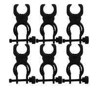 FESTFENDS 6pcs Crutch Holder for Wheelchair and Bike Accessories with Flashlight Mount, Practical Plastic Design for Mobility Scooter and Walker Use