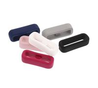 FESTFENDS 6pcs Silicone Watch Band Loop Holder Fastener Rings for Smartwatch Straps Band Keepers in Multi-colors White Black Navy Grey Pink