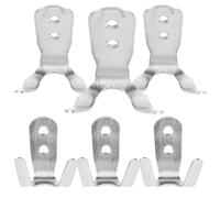 FESTFENDS 6pcs Stainless Steel Metal Hooks Scientific Curve and Good Bearing Capacity, Silver Multipurpose Utility Hooks for Hanging Raincoats, Hats, Towels, Clothes Wall Hangers for Home