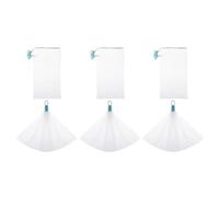 FESTFENDS 6pcs White Foaming Soap Net Pouch Set Made of Pe and Abs to Keep Soap Dry and Help Use up Gift for Shower and Daily Skincare