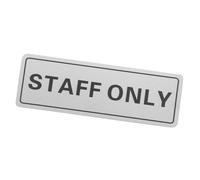FESTFENDS Aluminum Employee Only Sign and Visible Text, Sl esign for Professional Look, Versatile Settings, Easy to Install Wall Door Sign for Office and Retail Use