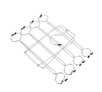 FESTFENDS Bra and Small Black Steel High Pvc Manganese Closets for, Multi-function 8-tier Folding Tank Top Hanger Clothes Hanger Organiser for Limited Spaces