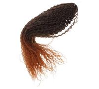 FESTFENDS Brazilian Boho Water Wave Crochet Hair Extensions 20 Inch Synthetic High Temperature Resistant Afro Braiding Micro Curly Braids for African Hairstyles