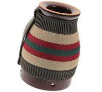 FESTFENDS Ceramic Moxibustion Jar Scraping Cup Moxa Holder Relaxing The Body Dispelling Cold Feeling Brown Ceramic Material Suitable for Waist Abdomen Anytime and Anywhere