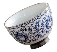 FESTFENDS Chinese Style Retro Blue and White Porcelain Ceramic Tea Cup Multi-use Portable Teacup Suitable for Office and Tea House
