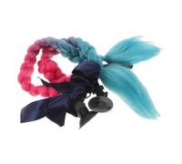 FESTFENDS Colorful Triple Braid Helmet Decoration with Detachable Bow | High Temperature Wire, Easy Attachment, No Tools or Glue Needed