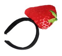 FESTFENDS Creative Versatile Cloth Hairband Facial Headband Strawberry Shape for Washing Face and Makeup Photo Prop Suitable for Birthday Parties and Costume Parties for People of Ages