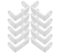 FESTFENDS Door Barricade Brackets Mounting Fasteners U-Shaped 10pcs Aluminum Alloy with 3-Hole Design , Break and Crack Resistant for Mechanical Equipment and Outdoor Use