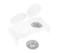 FESTFENDS Double Hole Nail Art Soaking Bowl with Lid, Acrylic Monomer Dish and Nail Brush Washing Cup, Dual-Compartment Liquid Holder for Manicure and Dip Powder Use