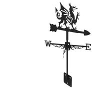 FESTFENDS Dragon Weathervane with Weather Resistant Iron Construction Metal Wind Direction Indicator Portable Design for Garden and Yard Outdoor Roof Decoration