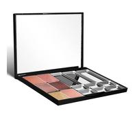 FESTFENDS Empty Makeup Palette Magnetic Holder with Mirror, Portable Flat Square Eyeshadow Case for Storing Highlights and Brow Powders on the Go