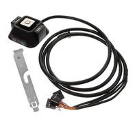 FESTFENDS External Power Button PC Power Controller for Desktop Computer and Sturdy ABS Rubber Copper Material with Dual USB Ports Black Colour for Home and Large Enterprises Use