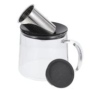 FESTFENDS Glass Teapot with Removable Tea Infuser and Filter, High Borosilicate Heat-Resistant Kettle for Direct Fire Use, Easy to Clean, for Institutions and Exhibitions