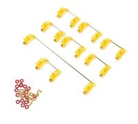 FESTFENDS Gold Plated Satellite Shaft Mechanical Keyboard Stabilizer with Stainless Steel Screws Easy to Use and Portable Compatible with 6.25u, 7u, and 2u Keycaps for Mechanical Keyboard