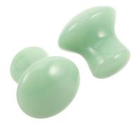 FESTFENDS Gua Sha Facial Tools for Effective Massage and Comprehensive Care Jade Mushroom Shaped 2pcs Suitable for Eye and Body Parts, for Spa and Home Use