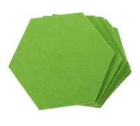 FESTFENDS Hexagon Bulletin Board Felt Stickers 12pcs Felt Wall Tiles Acoustic Absorption Panels Suitable for Office and School