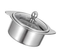 FESTFENDS Hot Pot Dual Pot Design Stainless Steel with Divider with Even Heat Distribution, Multi-Flavour Cooking for Induction Cooker Suitable for Commercial Kitchen and Catering Business