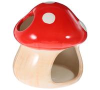 FESTFENDS House Nest Cooling Mushroom Hamster Hideout Shaped Ceramic