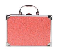 FESTFENDS Makeup Case Train Case: Portable Makeup Box with Mirror Lock Box Travel Hard Cosmetic Organizer for Girls Nail Craft Storage