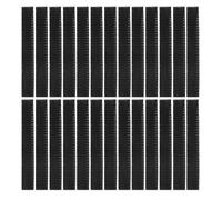 FESTFENDS Makeup Flexible Stretchable Plastic Brush Mesh Covers 200pcs Black Brush Guards Protective Covers for Travel and On-the-go Touch-ups