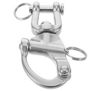 FESTFENDS Marine Grade Stainless Steel Swivel Snap Hook with Quick Release, Heavy Duty Spring Hook Featuring Smooth Operation and Tangle Prevention for Boat Rigging and Industrial Lifting