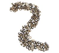 FESTFENDS Metal Grommets Eyelets Set for DIY Projects and Leather Crafts 100 Sets Brown Metal Eyelets with Versatile Design and Easy Installation for Leather and Tags