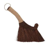 FESTFENDS Miniature Handheld Broom Soft Straw Bristles, Natural Palm Fiber and Jute Rope Material, Versatile Use for Kitchen and Home, Small Dust Removal Brush for Desk, Table, and Keyboard