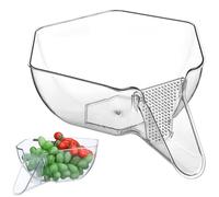 FESTFENDS Multi-Functional Rice Washer Strainer Bowl Drain Basket for Kitchen Food Straining and Washing