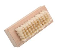 FESTFENDS Natural Bristle Nail Brush Compact and Smooth Shape for Effective Nail Cleaning with Wooden Handle, Double-sided Design Suitable for Spa Massage Oils and Feet Washing for Travel