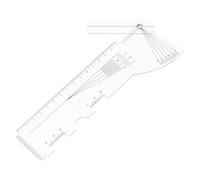 FESTFENDS Optical Pd Ruler for Glasses with Multifunctional Measuring Scale and Tilt Angle, Lightweight Plastic Measuring Instrument for Opticians and Home Use