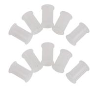 FESTFENDS Plastic Cassette Deck Pinch Roller Core 10pcs Universal Fit 2mm Axle for White Pressure Roller Hub Prevents Jams Replacement Stereo Cassette Deck Wheel Tape Recorder