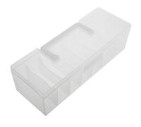FESTFENDS Plastic Seed Packet Storage Box with Dividers Garden Seed Organizer for Gardening Supplies