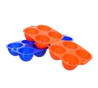 FESTFENDS Portable 2pcs Egg Cup Storage Box with Lid 4 Grid Abs Plastic Egg Carrier for Outdoor Camping and Picnics Sturdy Multifunctional Case for Travel and Home Use
