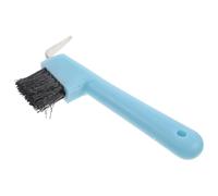 FESTFENDS Portable Horse Hoof Pick Brush Fine Cleaning Brush Iron Plastic Material Essential Grooming Product Horses Hooves Care and Treatment Random Color