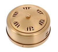 FESTFENDS Portable Pure Copper Moxibustion Box Moxa Stick Container with Cloth Cover, Practical Moxibustion Tool for Body Therapy and Self-Care, Compact Round Design for Women’s Health