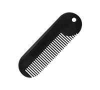 FESTFENDS Portable Salon Gadget Sturdy for Men Beard Comb Zinc Alloy Hair Styling Comb with Beard Shaping and Combing Features Simple Style Black for Hair