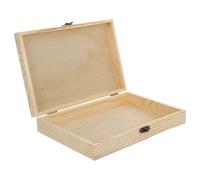 FESTFENDS Portable Wooden Cigar Box with Hinged Lid Compact Pocket Cigar Case for Travel and Storage Natural Wood Material and Small Accessories