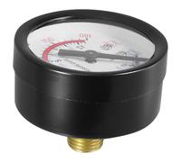 FESTFENDS Pressure Gauge for Air Compressor with 1/4 Bsp Thread Oil-free Air Compressor Pressure Test Gauge Made of Iron and Plastic Convenient for Transportation and Storage for Monitoring