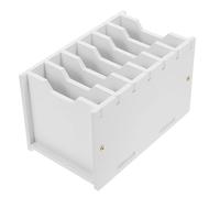 FESTFENDS Pvc Stackable Organizer with Multiple Compartments Cell Phone Storage Box with Simple Installation for Classroom Teachers and Artists for Sessions and Cabinet Storage