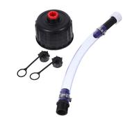 FESTFENDS Racing Gasoline Container Hose and Cap Kit with High Sealing Capability and Quick Installation, Sturdy Black PVC Plastic Replacement Hose for Fuel Tanks, for Racing Fuel Jug
