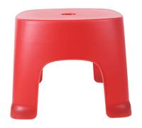 FESTFENDS Red PVC Step Stool for Bathroom and Office Use, Sturdy and Safe with No Burrs, Non-Slip Plastic Footstool for Potty Training and Everyday Stepping