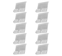 FESTFENDS Shelf Sign Holder Label Display Stand with High Transparency and Orderly Information Presentation PVC 20pcs for Supermarket and Retail Use