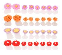 FESTFENDS Silicone Flower Toe Separators 32 Pcs with Delicate Daisy Shape Reusable Gel Dividers Fix Toes Foot Separators for Women for Pedicure and Home Use