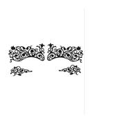FESTFENDS Temporary Lace Eye Stickers 5 Pairs Black Hollow Eyeliner Makeup Stickers for Halloween and Masquerade Random Style