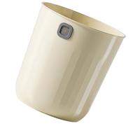 FESTFENDS Trash Can Pp Waste Bin Beige with Wide Opening Design, Multi-functional 12l Simple Appearance and Practical Storage Solution for Bathroom and Home Use