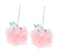 FESTFENDS Unicorn Bath Sponge 2 Pcs, Cartoon Boys and Shower Loofahs, Soft Body Scrubber for Bath Time Fun and Gentle Exfoliation