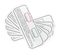 FESTFENDS UV UVC Test Strips 6pcs Compact Ultraviolet Detection Cards with Sensor Paper for Reptile Habitat Monitoring